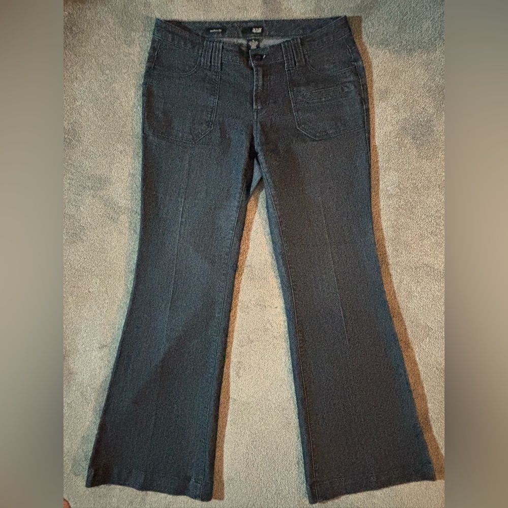 a.n.a Vintage Charcoal Modern Fit Pin Striped Jeans Size 10